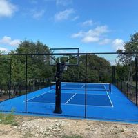 Terrain de sport multifonctionnel DIY Dream Court pour basketball et pickleball, jardin/terrain arrière, écologique, imperméable, ignifuge, résistant aux chocs