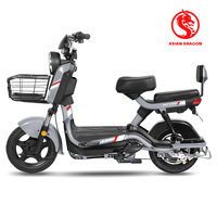 Vélo électrique deux places pour adultes, cadre résistant à l'usure, pneus, panier de chargement avant, personnalisable ODM pour les trajets quotidiens en ville et usage professionnel