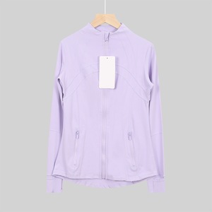 Veste de yoga Lulu SMMY pour femme, manches longues, coupe classique, rayures sur le devant, double face brossée, respirante, en élasthanne/nylon, écologique - Product Image 6