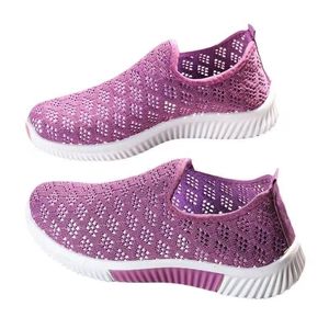 Zapatos de malla de verano para ancianos, diseño delgado, suela blanda de un pie, superficie suave, zapatos deportivos informales - Product Image 3