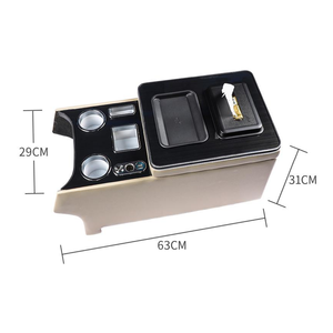 Boîte d'accoudoir central de contrôle en gros importée Vito <span class=keywords><strong>Viano</strong></span> V260v250v220 116 W447 W639 noir avec chargeur sans fil de lumière latérale - Product Image 6