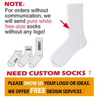 Chaussettes en coton de haute qualité au design personnalisé Chaussettes d'athlétisme pour hommes et femmes avec logo personnalisé Chaussettes de sport