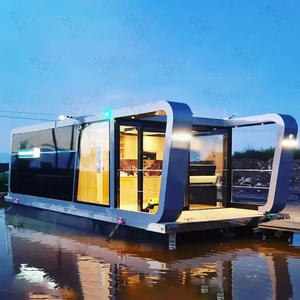 Casa Flotante de Acero Resistente al Viento y a la Corrosión, con Habitación de Pesca Grande, para Hoteles y Alojamientos con Piscina al Aire Libre, Estilo Influencer - Product Image 3
