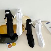 Chaussettes magnétiques tridimensionnelles pour hommes et femmes Couples Chaussettes de sport amusantes à tube moyen Chaussettes de cheville pour hommes et femmes