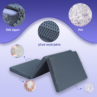 Couverture de matelas pliable 3D Mesh Air Nest 3, matelas en POE polymère haute performance