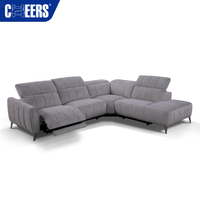 Sofá Seccional Modular de Alta Calidad MANWAH CHEERS Esquinero de Tela Muebles de Sala de Estar Moderno Juego de Sofás Convertible de 4 Plazas