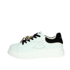 Sneakers uomo di tendenza moda alta SF2401S015 bianco/nero scarpe da passeggio basse - Product Image 1
