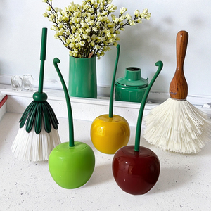 <span class=keywords><strong>Brosse</strong></span> <span class=keywords><strong>de</strong></span> <span class=keywords><strong>toilette</strong></span> Cherry, <span class=keywords><strong>brosse</strong></span> <span class=keywords><strong>de</strong></span> <span class=keywords><strong>toilette</strong></span> à long manche à poils doux, articles ménagers, <span class=keywords><strong>brosse</strong></span> <span class=keywords><strong>de</strong></span> nettoyage créative en plastique - Product Image 2