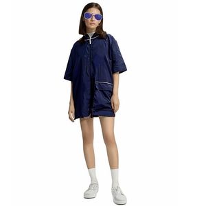 <span class=keywords><strong>M</strong></span>/L/XL ペットグルーマーオーバーオール ラペル付き ノンスティック サロン美容師用ラップ ジッパー付き 帯電防止 理髪店作業服 ガウン ユニフォーム - Product Image 1