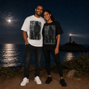 T-shirts à manches courtes en coton 100% uni de 320 <span class=keywords><strong>GSM</strong></span> avec logo personnalisé en gros pour hommes - Product Image 1