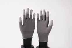 Guanti di sicurezza da lavoro rivestiti in poliestere grigio - Product Image 4