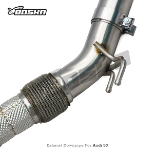 Collecteur d'échappement Boska sur mesure pour VW <span class=keywords><strong>Golf</strong></span> MK7 7R/<span class=keywords><strong>7</strong></span>.5R 2.0T 2014-2020 avec bouclier thermique, en stock, livraison rapide - Product Image 5