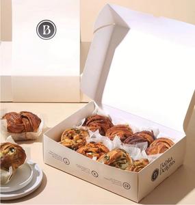 Caja <span class=keywords><strong>de</strong></span> Papel Reciclado para Empacar Galletas, Macarons y Postres Dulces, con Logotipo Personalizado - Product Image 2