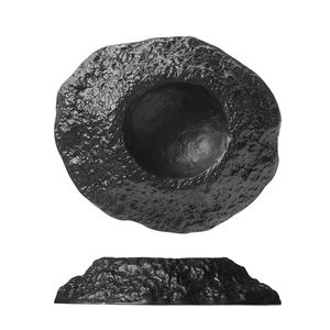 High-end matte hitam grosir Custom Appetizer melayani piring piring restoran Hotel piring keramik mangkuk restoran - Product Image 5