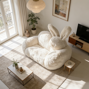 Divano e Chaise Longue a Forma di Coniglio, Arredamento di Design per Soggiorno, Divano Morbido e Confortevole per Casa e Spazi Commerciali - Product Image 4