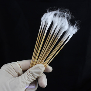 Coton-tiges médicaux stériles à bout rond de 15 cm pour le nettoyage des oreilles, du nez et de la gorge - Product Image 1