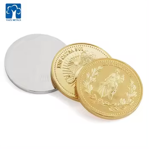 デザインスタンプスターリング999シルバーブランクシャイニー無料サンプルピュアシルバー両面コインゴールデンお土産トレーディングコインスタンプ - Product Image 3
