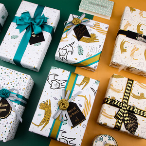 High Quality Wholesale 80g <b>Birthday</b> Art <b>Paper</b> Tissue 43*300cm Gift Luxury Custom Packaging <b>Wrapping</b> <b>Paper</b> Roll - Product Image 6