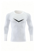 Maillot de compression à manches longues pour homme – Couche de base de football et de soccer à séchage rapide – Haut de sport moulant