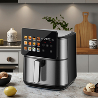Friteuse à air numérique intelligente multifonctionnelle en acier inoxydable à écran tactile grande capacité 8L 8.5L 9.5L 10L