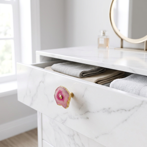 AK Brass Decorative Agate Stone & Metal Cabinet Handle Multi Color Finish Wholesale Price Shelf Drawer Furniture Luxury <b>Hardware</b> - Product Image 2