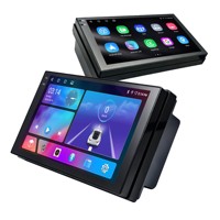 Radio Universal para Auto Android de 7 Pulgadas, 2GB 64GB, Pantalla Integrada, Bluetooth 5.0, FM AM RDS y Ecualizador de 32 Bandas para Mejora de Audio