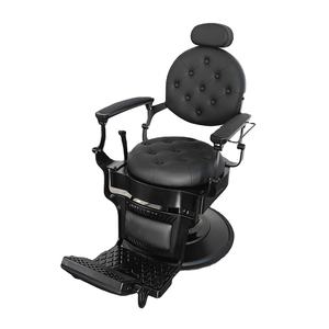 Hydraulique rétro Salon coiffure barbier chaise inclinable toilettage <span class=keywords><strong>Massage</strong></span> pour coupe de cheveux salle à manger cuisine Application tissu - Product Image 1