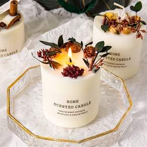 Nouvelles <span class=keywords><strong>bougies</strong></span> décoratives parfumées à l'orange séchée et à <span class=keywords><strong>la</strong></span> cannelle, avec coffret cadeau de luxe - Product Image 1