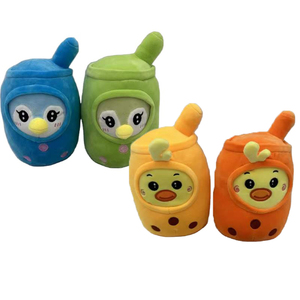 Vente chaude mignon <span class=keywords><strong>fraise</strong></span> boisson en peluche peluche doux crème glacée lait thé en peluche Boba thé jouet Boba peluche oreiller - Product Image 6