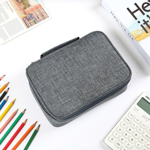 72 Holes Colored Lead Pencils Storage Bag Black Red Colors Large Capacity Case <b>Box</b> Holder School Supplies Stationery Student - Product Image 6