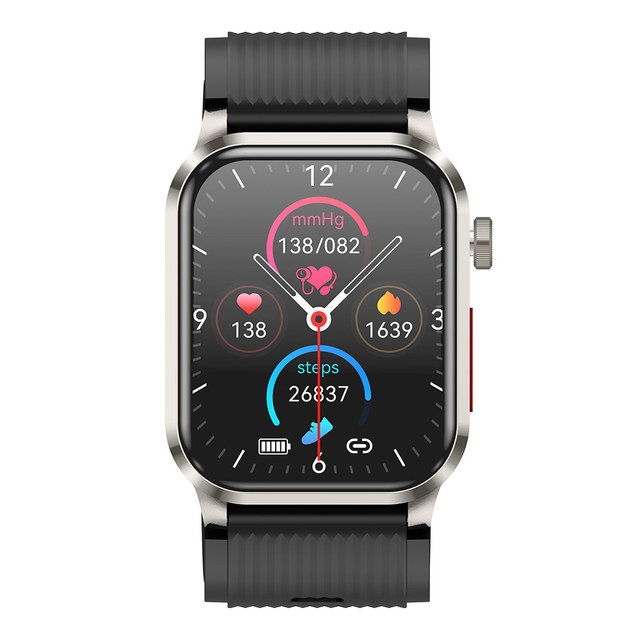 Air Pump AMOLED Display NFC ECG Body Temperature Blood Pressure Health Monitor Smartwatch with Calling Smart Watch 7 in 1