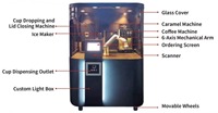 NOVA 2 24 Heures pour Robot Barista : Machine à Latte Parfaite avec Moteur pour Service de Café Collaboratif dans les Commerces Alimentaires