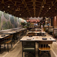 Gaming henna — ensemble de restaurant OEM/ODM, avec table et chaise en bois moderne d'indonése, meubles de Restaurant