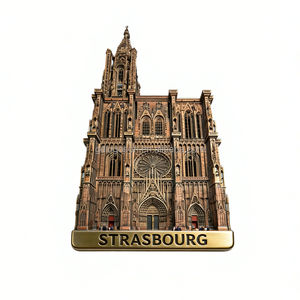 Aimants de réfrigérateur Alsace en forme de Brezel, aimant de réfrigérateur personnalisé en métal en forme de cigogne, souvenir de <span class=keywords><strong>Strasbourg</strong></span>, vente directe d'usine - Product Image 3