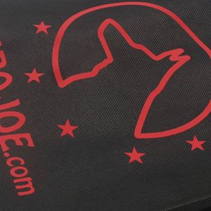 Sac fourre-tout réutilisable en tissu non tissé noir à imprimé animal, personnalisé avec logo, pour le shopping et les voyages, fabriqué à partir de matériaux recyclés - Product Image 6