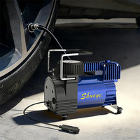 Portable 12V 150 PSI Metal Air Compressor 30mm Single Cylinder Tire Inflator with Repairing Tools and Fast Inflate