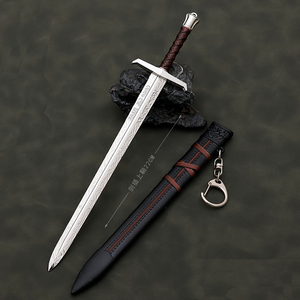La espada del rey de Arturo 22cm 83g juguetes de aleación de Zinc artesanía de <span class=keywords><strong>Metal</strong></span> pequeño Gadget llaveros Mini regalo - Product Image 3