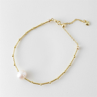 Offre Spéciale Diamant Pearl18k Or 925 Argent Plaqué Acier Inoxydable Sans Ternir Bijoux Bracelet Femmes