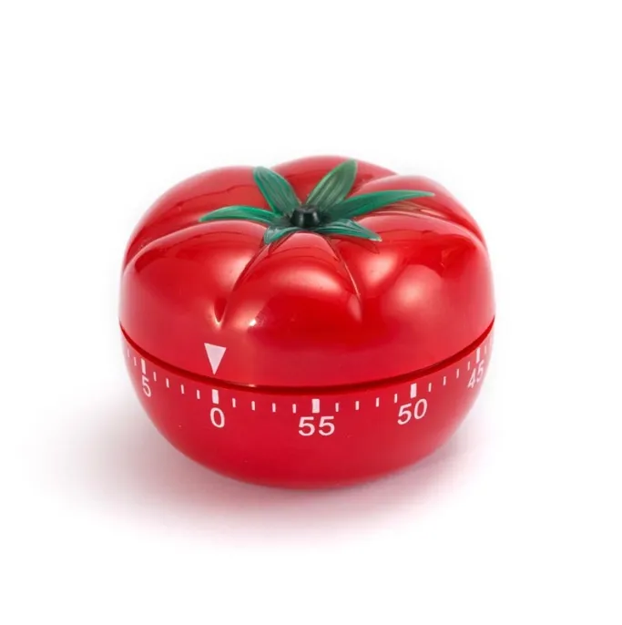 Kitchen Cooking Timer Tomato Cartoon Mechanical Countdown Hour Meter for Cooking Homework Baking Learning Body-Building