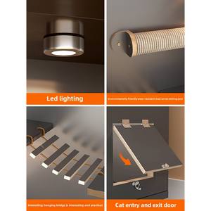 Casa de gato a prueba de humedad con diseño de paisaje completo personalizado con valla transpirable de dos lados - Product Image 4