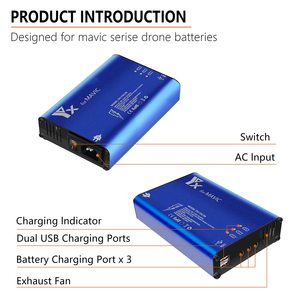 Chargeur 5 en 1 pour batterie et télécommande DJI <span class=keywords><strong>Mavic</strong></span> <span class=keywords><strong>Pro</strong></span> & Platinum & Alpine White, hub de charge rapide multiple - Product Image 4