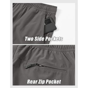 Pantalones Deportivos Rdruko para Hombre, Ligeros, de Secado Rápido, para Entrenamiento, Correr, Gimnasio, Atléticos, con Bolsillos, Color Oscuro - Product Image 6