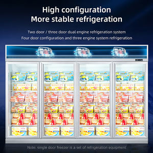 Équipement de réfrigération pour supermarchés, refroidissement par air commercial, réfrigérateur pour boissons, vitrine congélateur pour supermarchés - Product Image 2