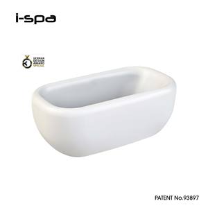 Baignoire ovale autoportante en acrylique Zoft, en pierre artificielle - Product Image 1