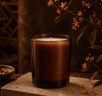 d'huile parfumée en forme de citrouille d'automne de luxe de haute qualité pot en verre bougie parfumée de Noël et d'Halloween