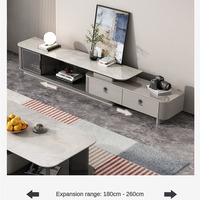 Meuble TV de salon moderne et luxueux Ensemble meuble TV et table basse en bois au design nouveau et tendance à vendre