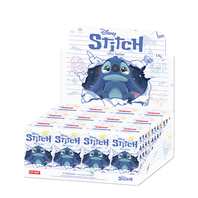POPMART Stiitch Little Emotions Series Plush Toy Blind Box Figures Random Action Figures Collectible Toys Home Decorations
