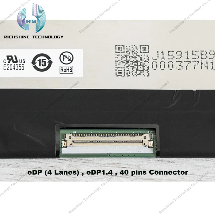 AUO B156HAN08.2オリジナルの新しい15.6 "FHDスリムeDP40ピンLCDパネル、Dellラップトップ用の144Hz高速交換画面