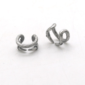 Pendientes con clip yunnique, joyería geométrica de plata tibetana sin perforación para hombres y mujeres, accesorio de moda - Product Image 4