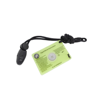 JK-LM-008 lumineux multifonction extérieur d'urgence Super Rescue Signal Mirror avec boussole Sifflet pour le camping
